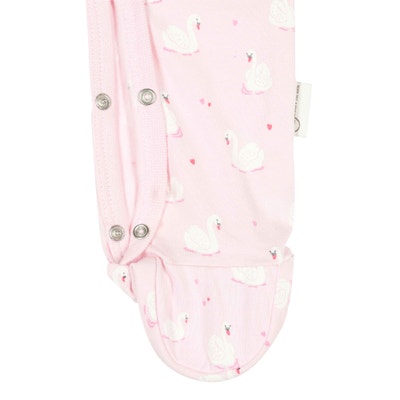 Set Strampler + T-Shirt langarm, rosa für Mädchen
