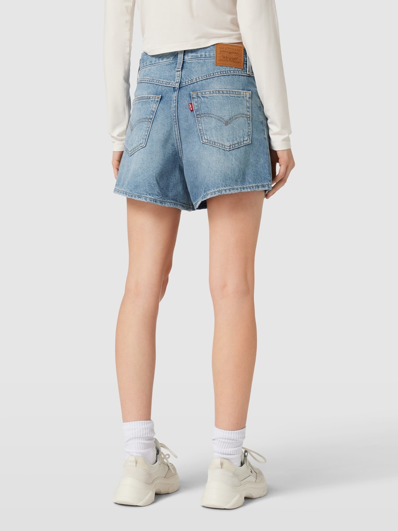 Jeansshorts im Destroyed-Look Modell 'MOM' in hellblau
