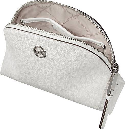 Michael Kors Kosmetiktasche Heritage Large Travel Pouch MK Signature