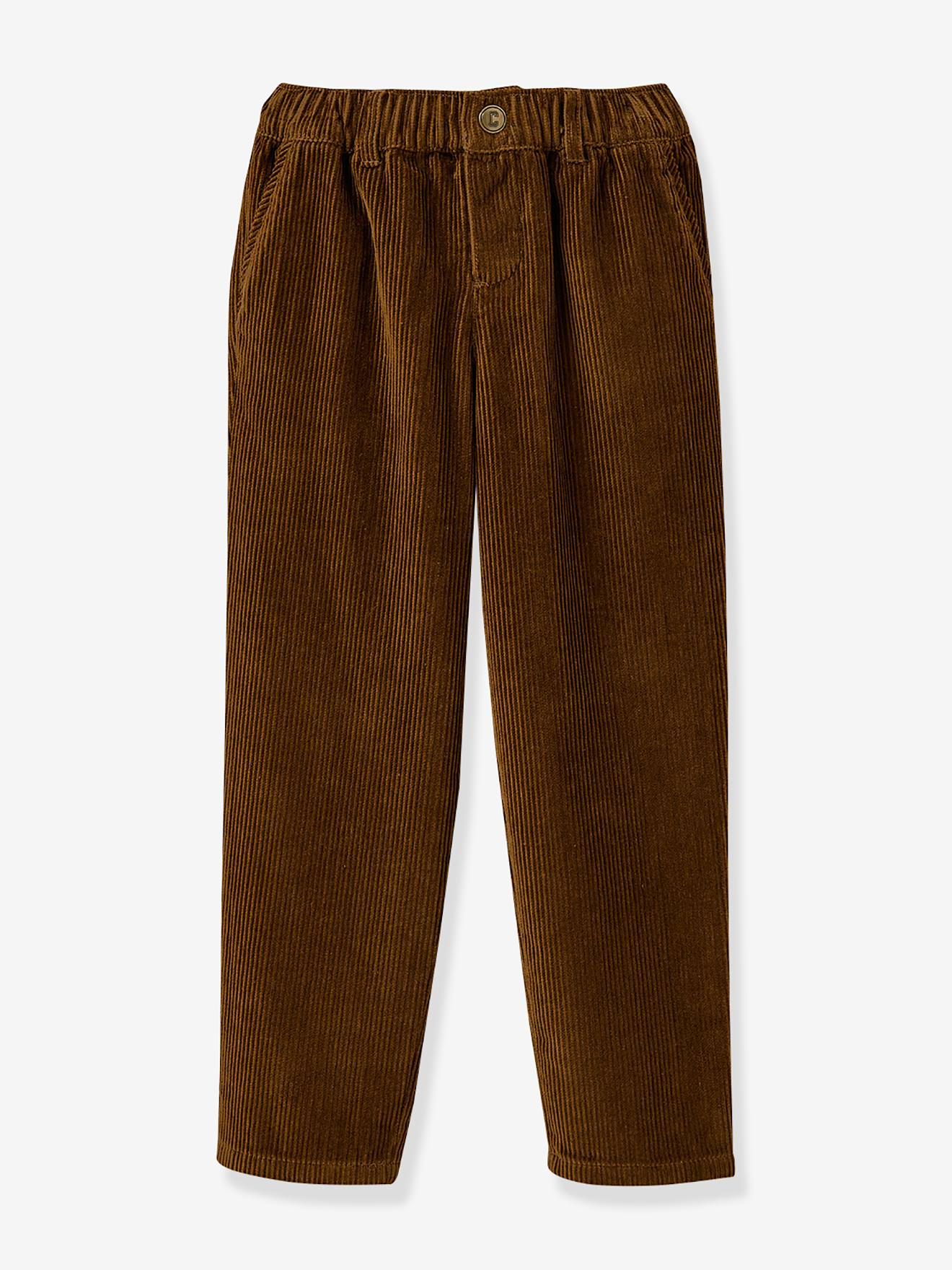 Pantalon garçon en velours CYRILLUS bronze