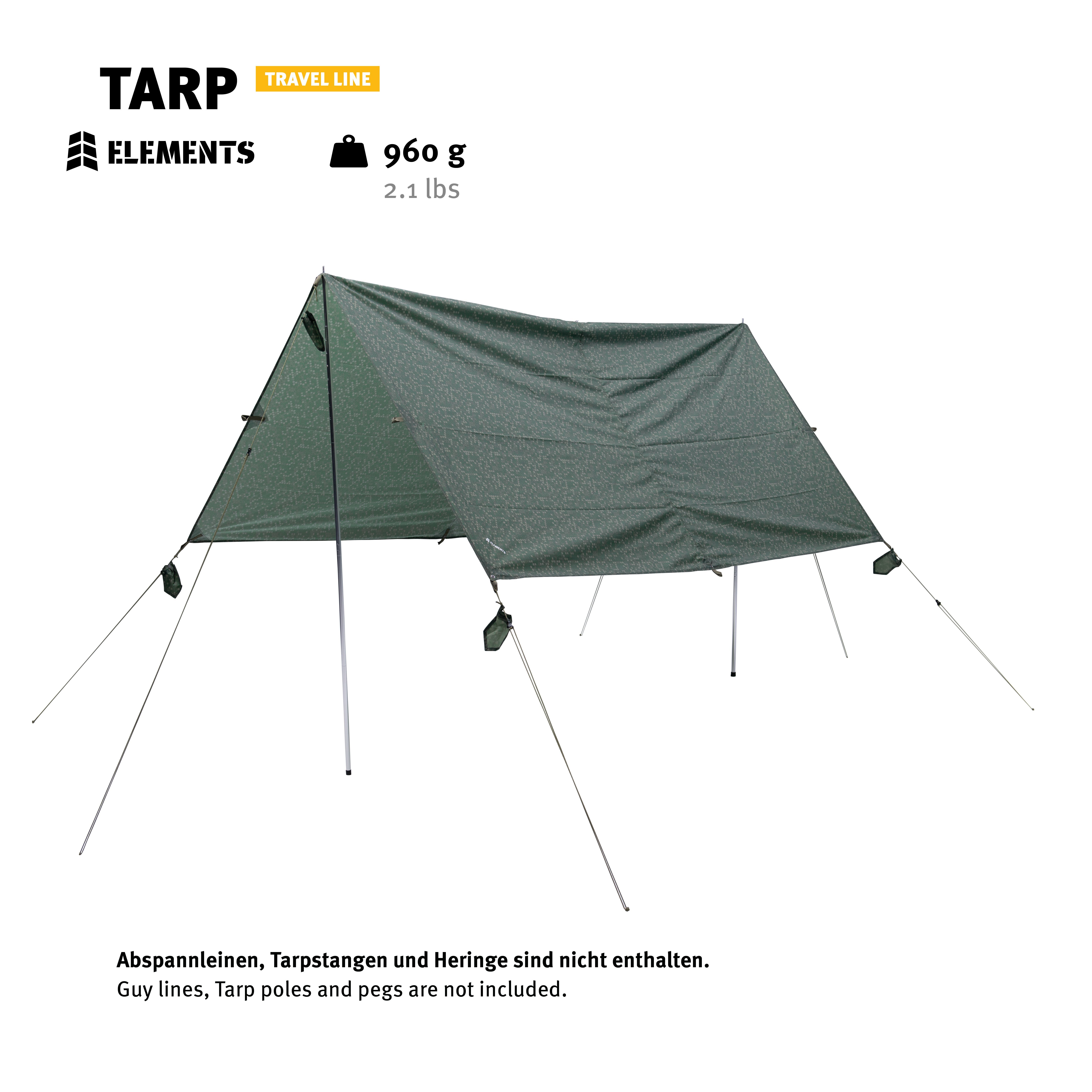 Wechsel Tents Tarp-Zelt Tarp Elements, wasserdicht, Stealth-Print, als Überdach oder Plane