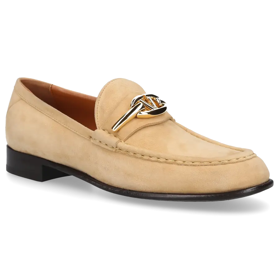 Valentino Garavani - Loafer VLOGO SIGNATURE Kalbsleder - beige
