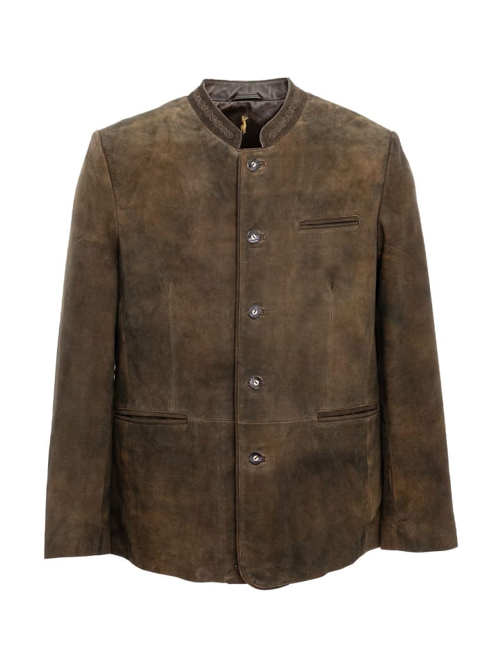 Almsach Lederjacke HE-2550-ZV91 in braun günstig kaufen