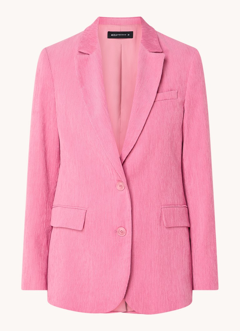 Expresso Corduroy Blazer with flap pockets