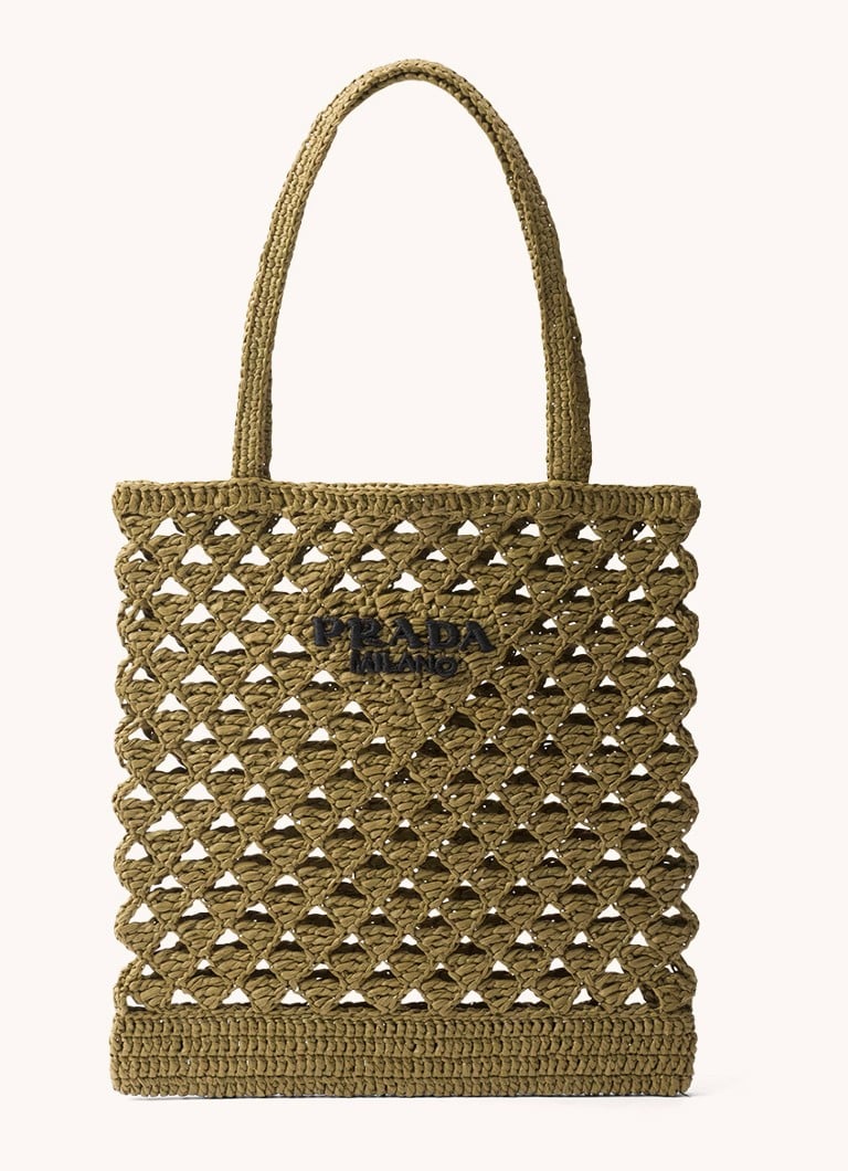 Prada crochet bag with logo
