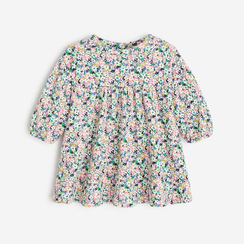 Robe bébé fille semis fleuris blanche Catimini