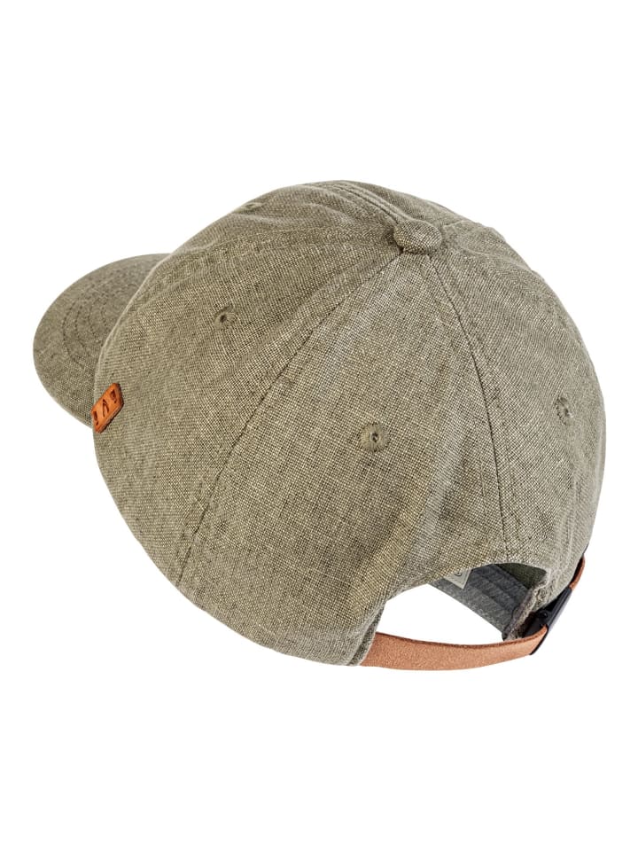 Camel Active Cap aus einem Baumwoll-Leinen-Mix in Grün günstig kaufen onesize