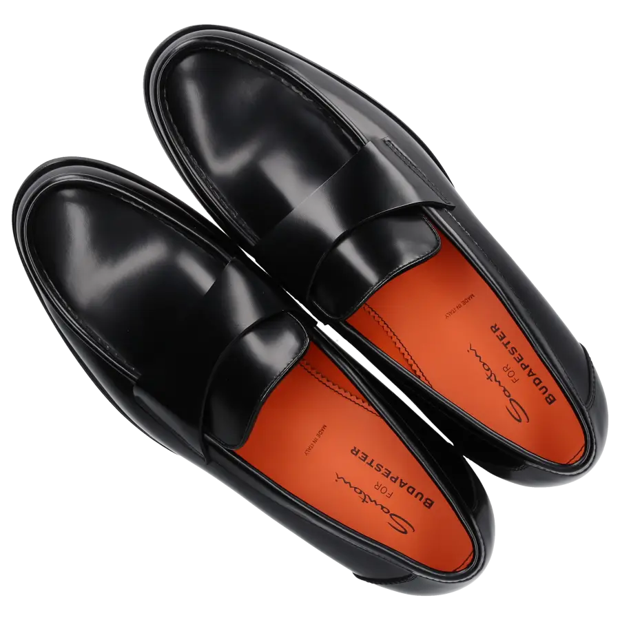 Santoni - Loafer 18519 Kalbsleder - schwarz