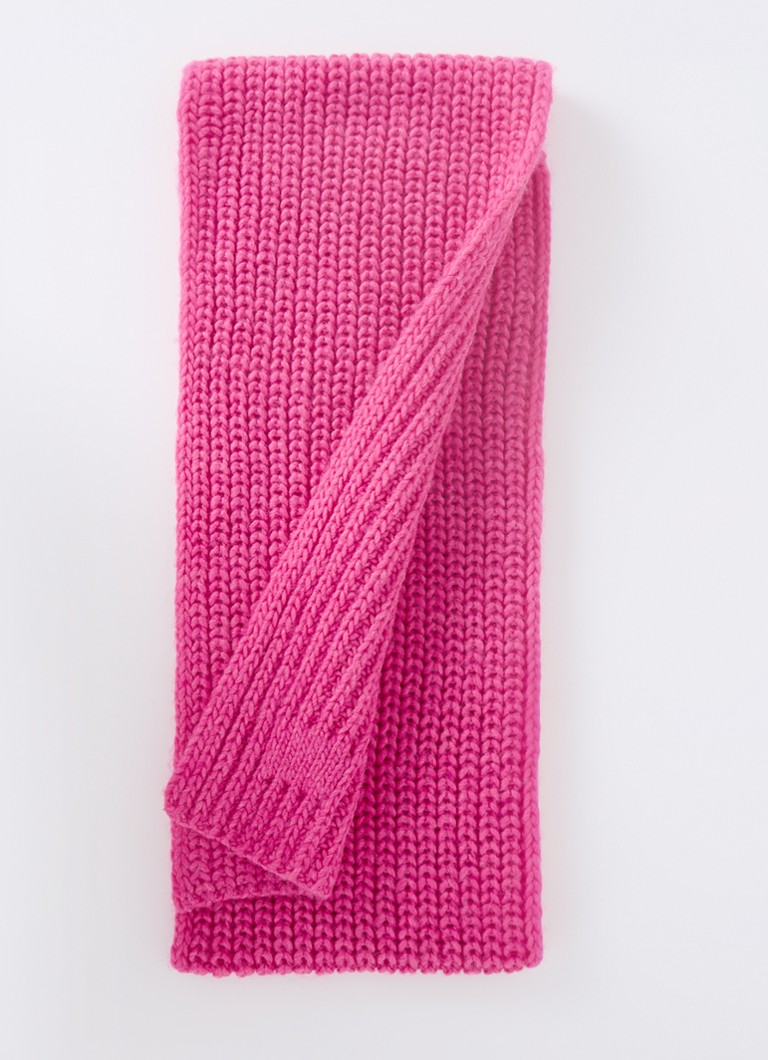 Benetton Chunky adīta šalle no vilnas maisījuma ar mākslīgajiem dārgakmeņiem 150 x 20 cm