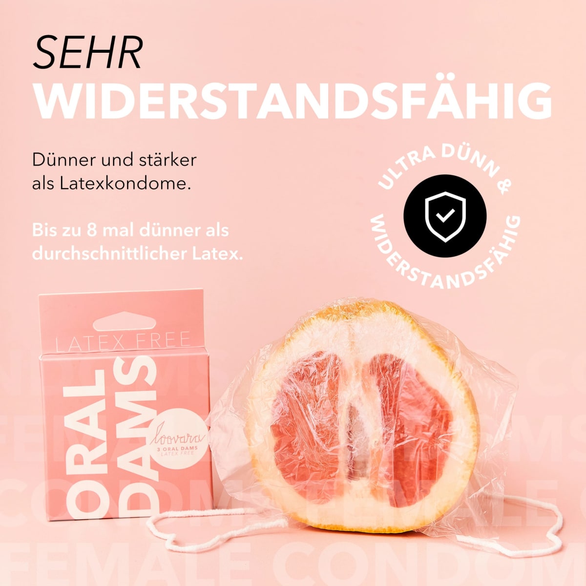 Lecktücher - Oral Dams, latexfrei, 3 St