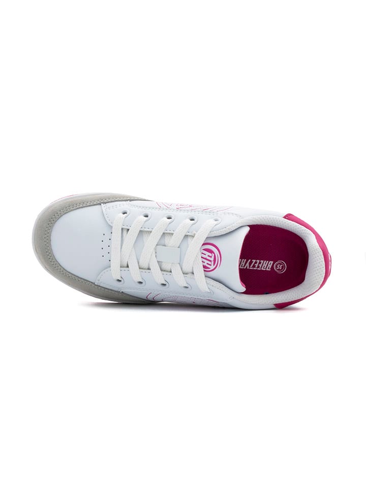 Breezy Rollers Sneakers mit Rollen in Weiß/ Pink günstig kaufen