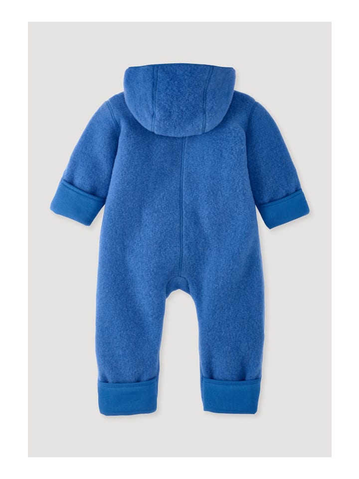 Hessnatur Wollfleece Overall in mittelblau günstig kaufen