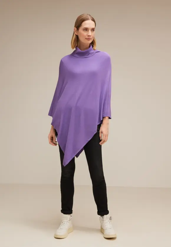 Street One Strickponcho mit Rollkragen