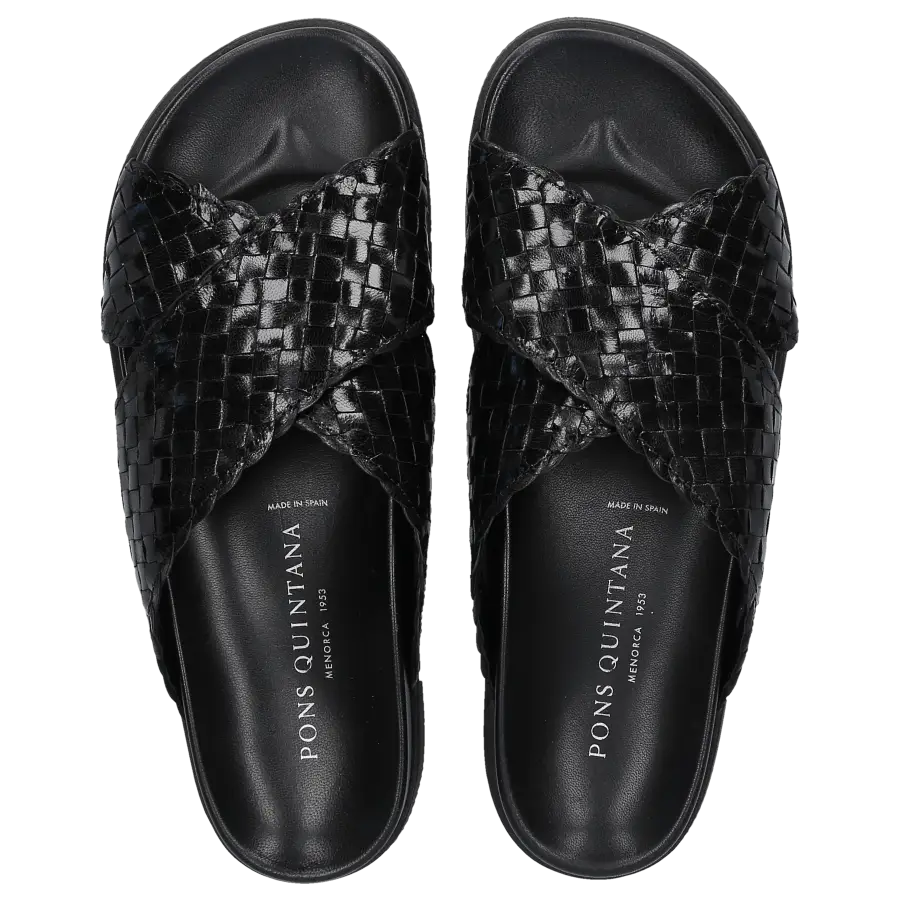 Pons Quintana - Sandalen CAIMAN Kalbsleder - schwarz