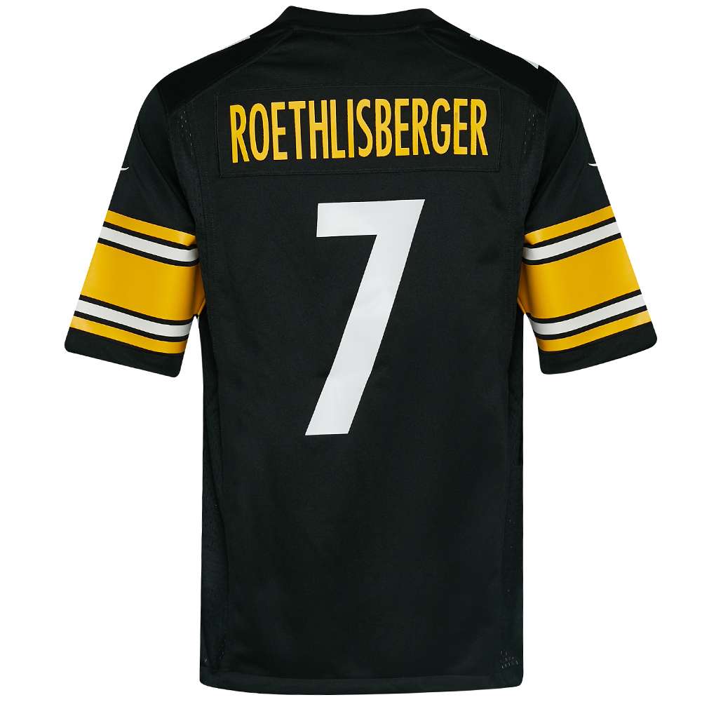 Pittsburgh Steelers NFL Nike #7 Roethlisberger Herren American Football Trikot
