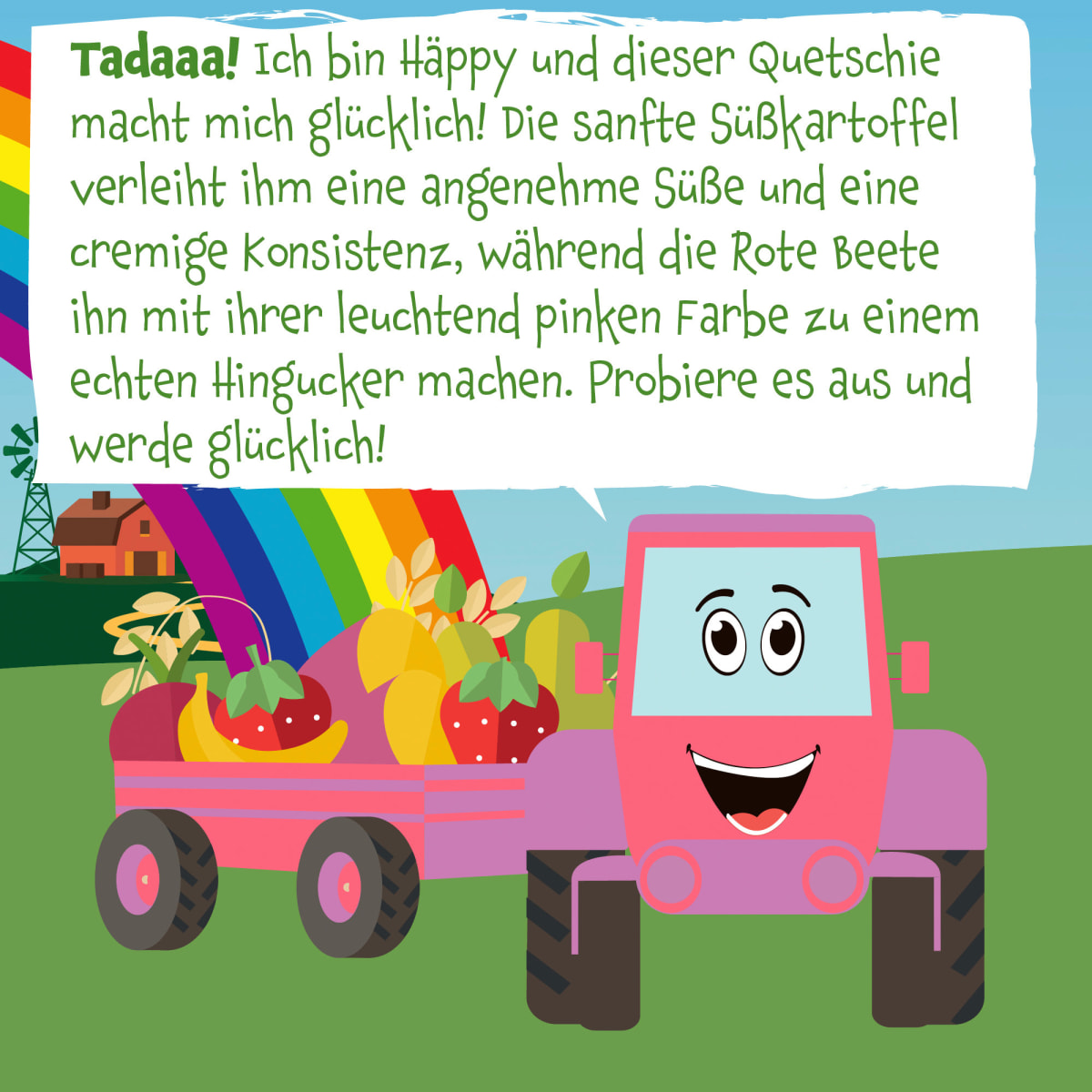 Quetschie Birne, Erdbeere, Süßkartoffel, Rote Beete, Banane & Hafer, ab 6 Monaten, 100 g