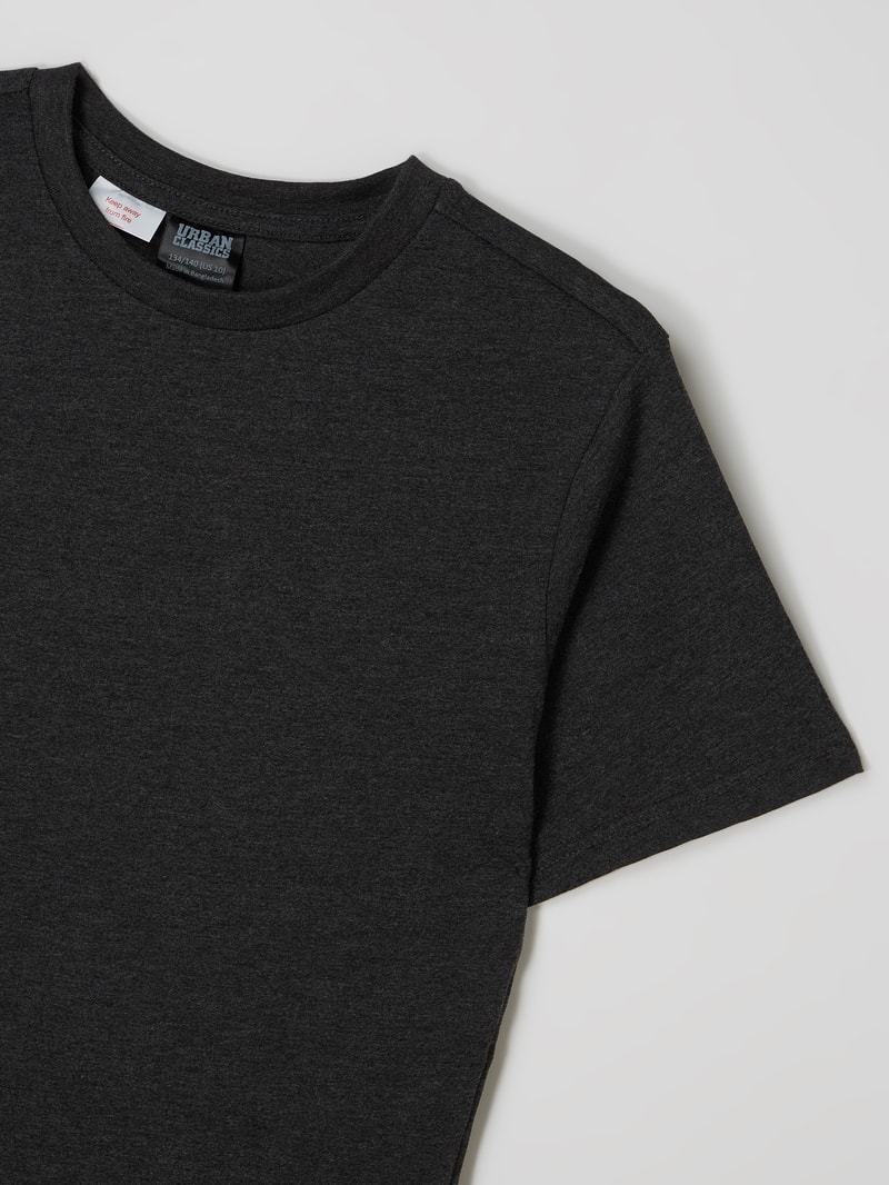 T-Shirt aus Baumwoll-Viskose-Mix in graphit