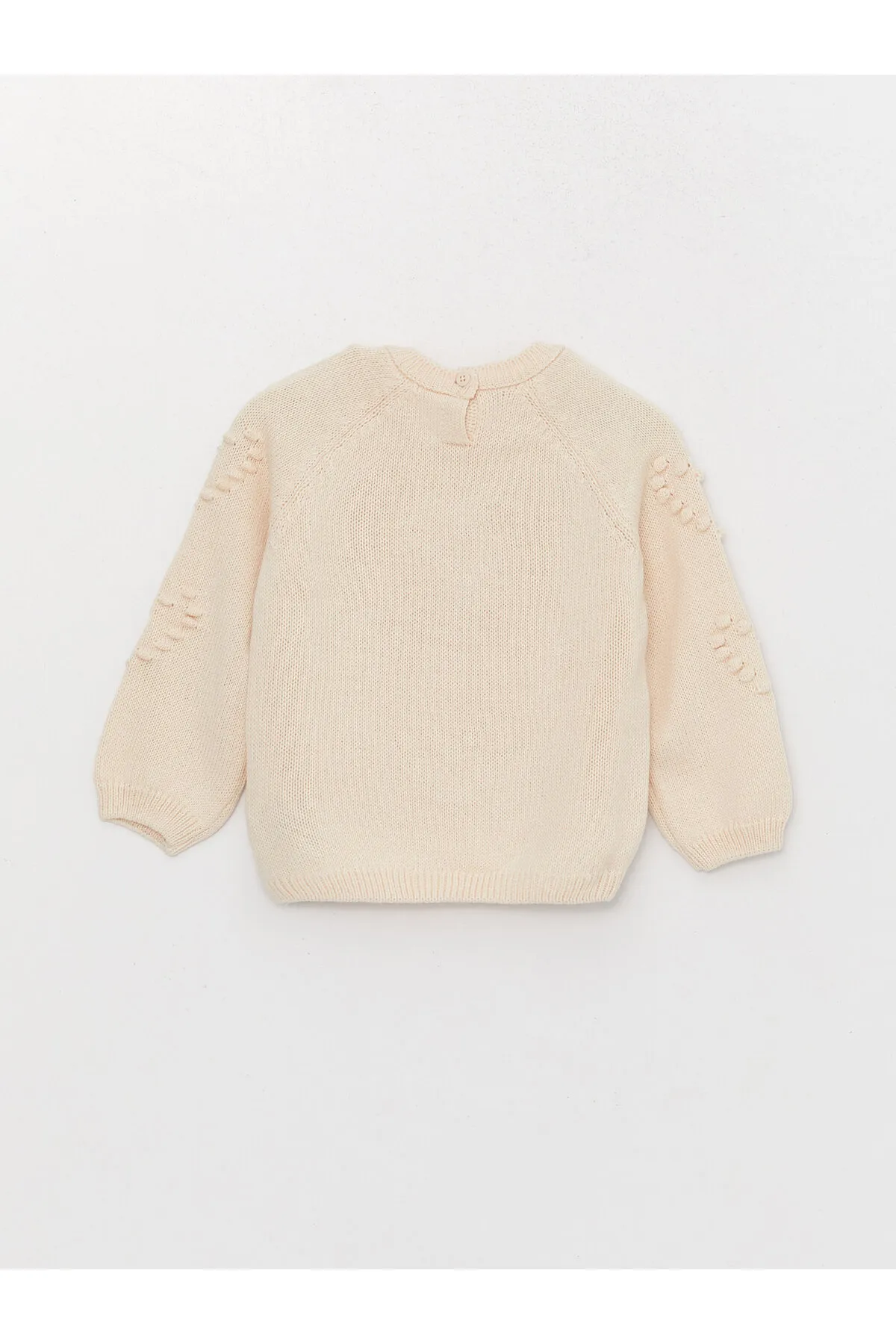 LC Waikiki  Langärmliger Strickpullover für Babys und Mädchen mit Rundhalsausschnitt