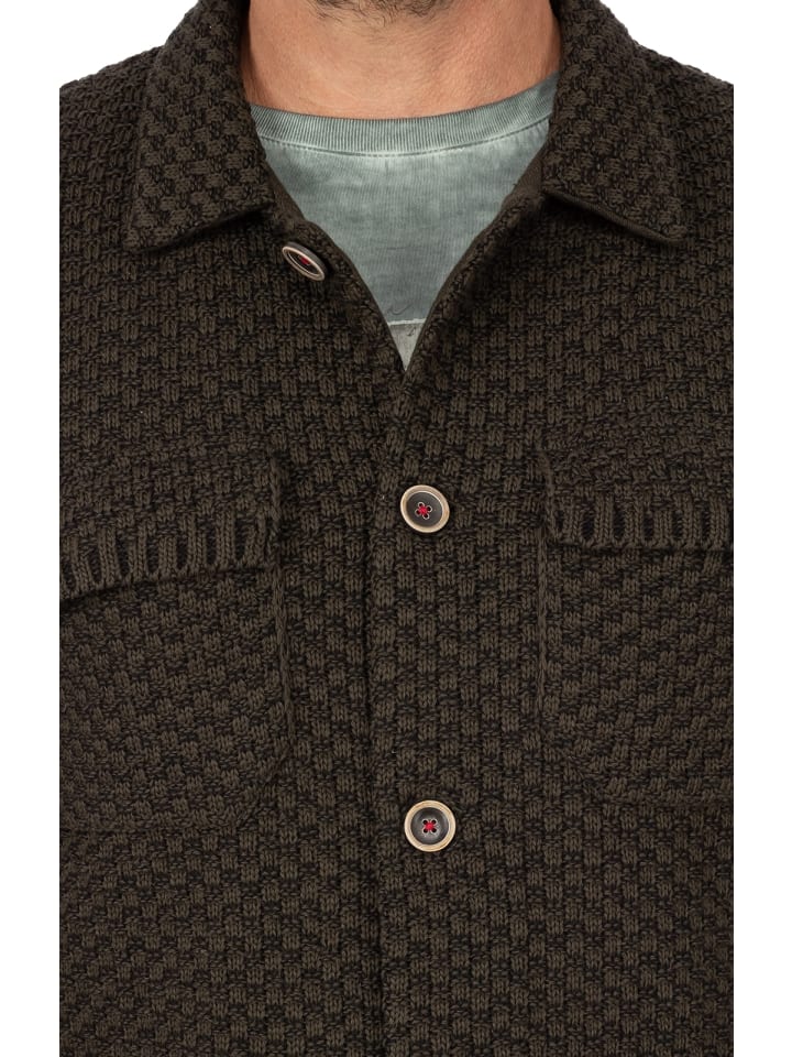 OS-Trachten Strickjacke 427002-0771 in dunkelgrün günstig kaufen