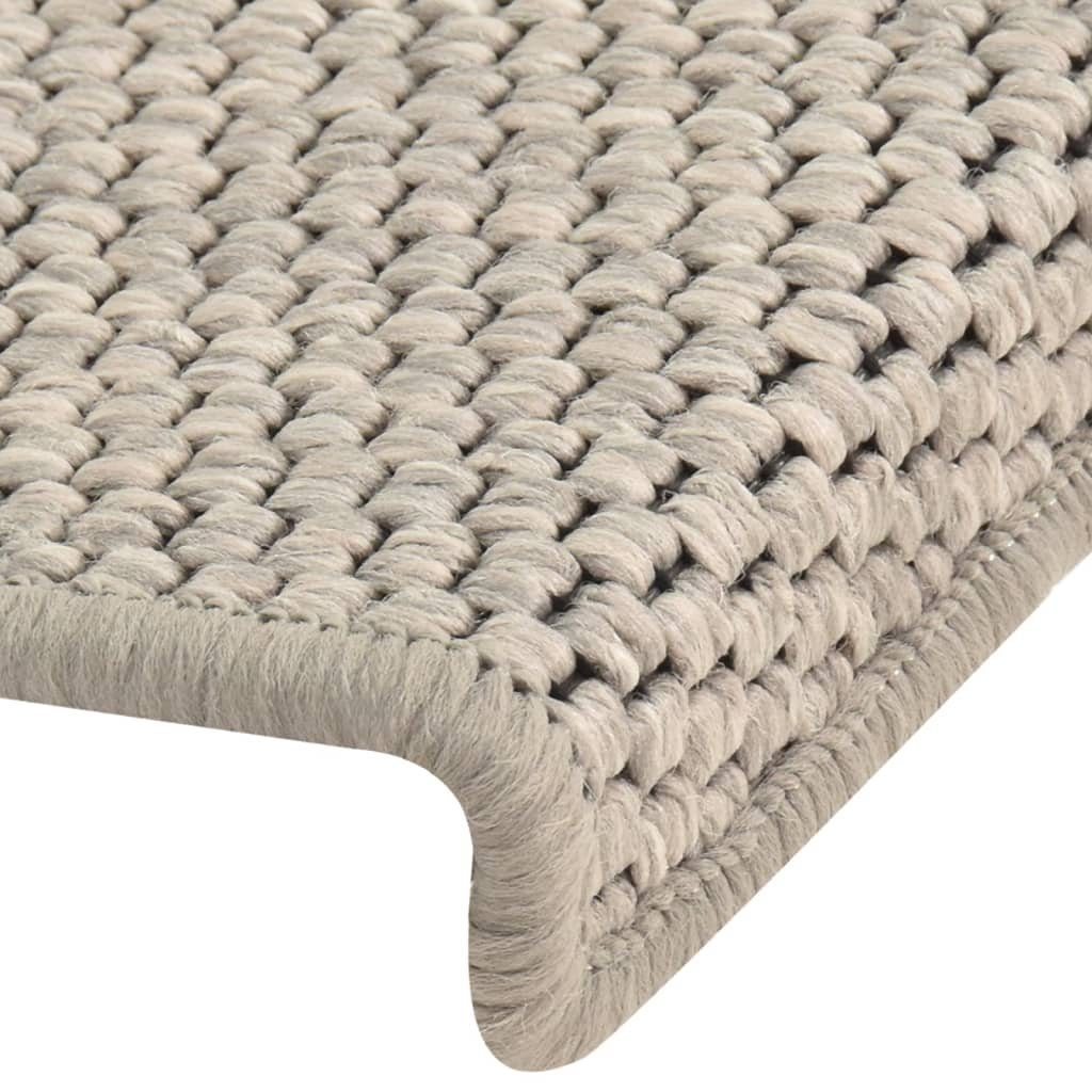 Stufenmatte Treppenmatten Selbstklebend Sisal-Optik 15 Stk. 65x21x4 cm, vidaXL, Andere, Höhe: 0.53 mm