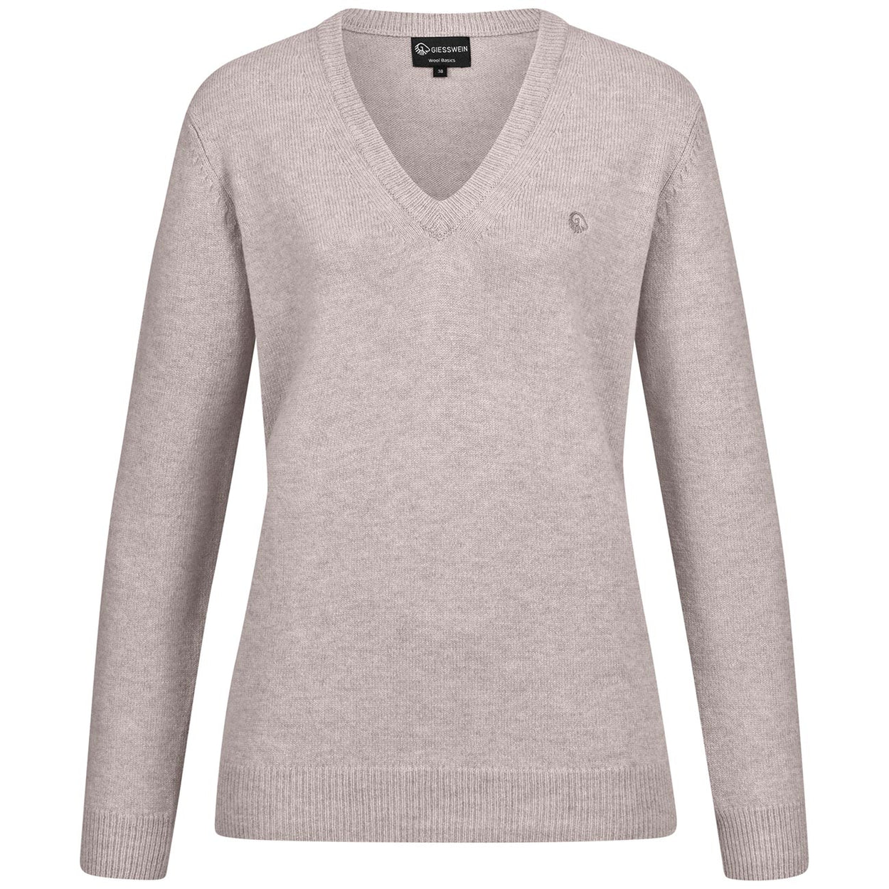 Wollpullover V-Ausschnitt Damen