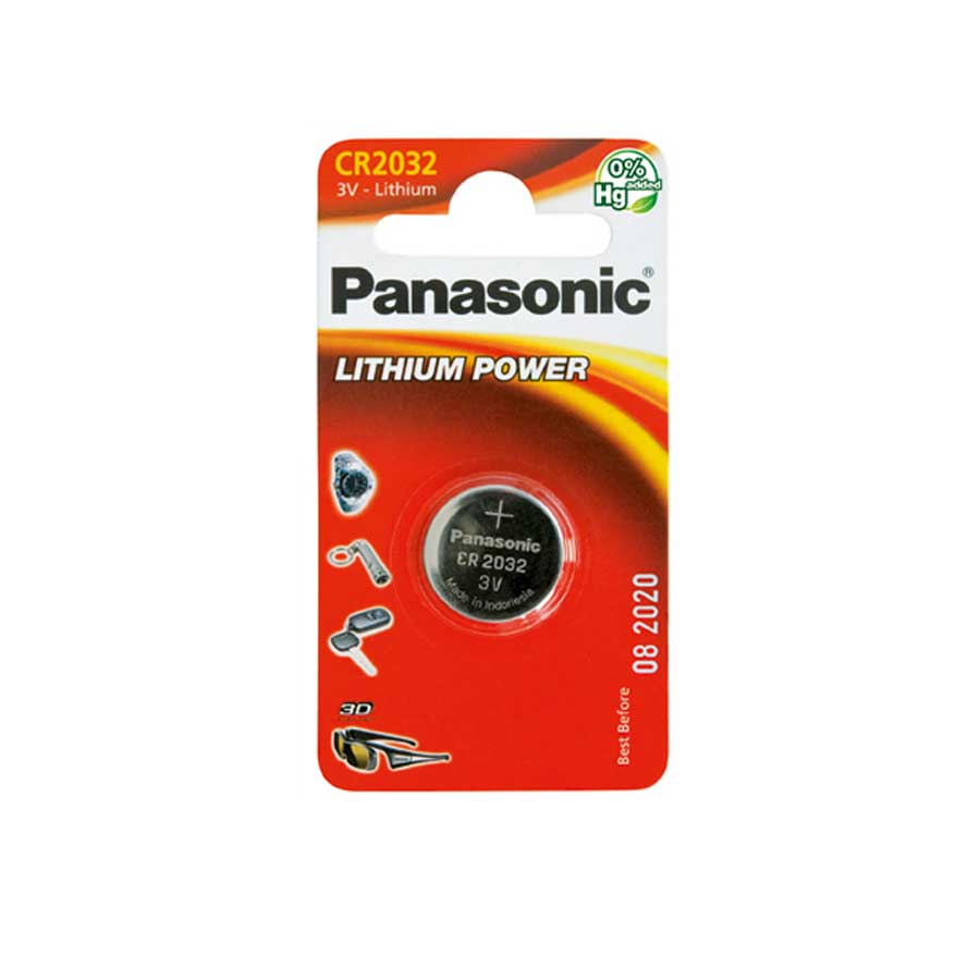 Panasonic Lithium Power Knopfzelle CR2032L/1BP, 3 V, 1 Stück - ATU