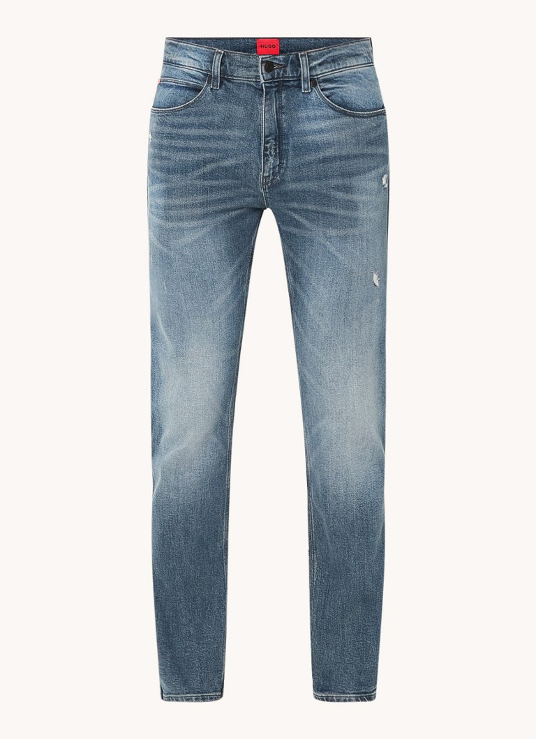 Blugi HUGO BOSS slim fit, spălare medie