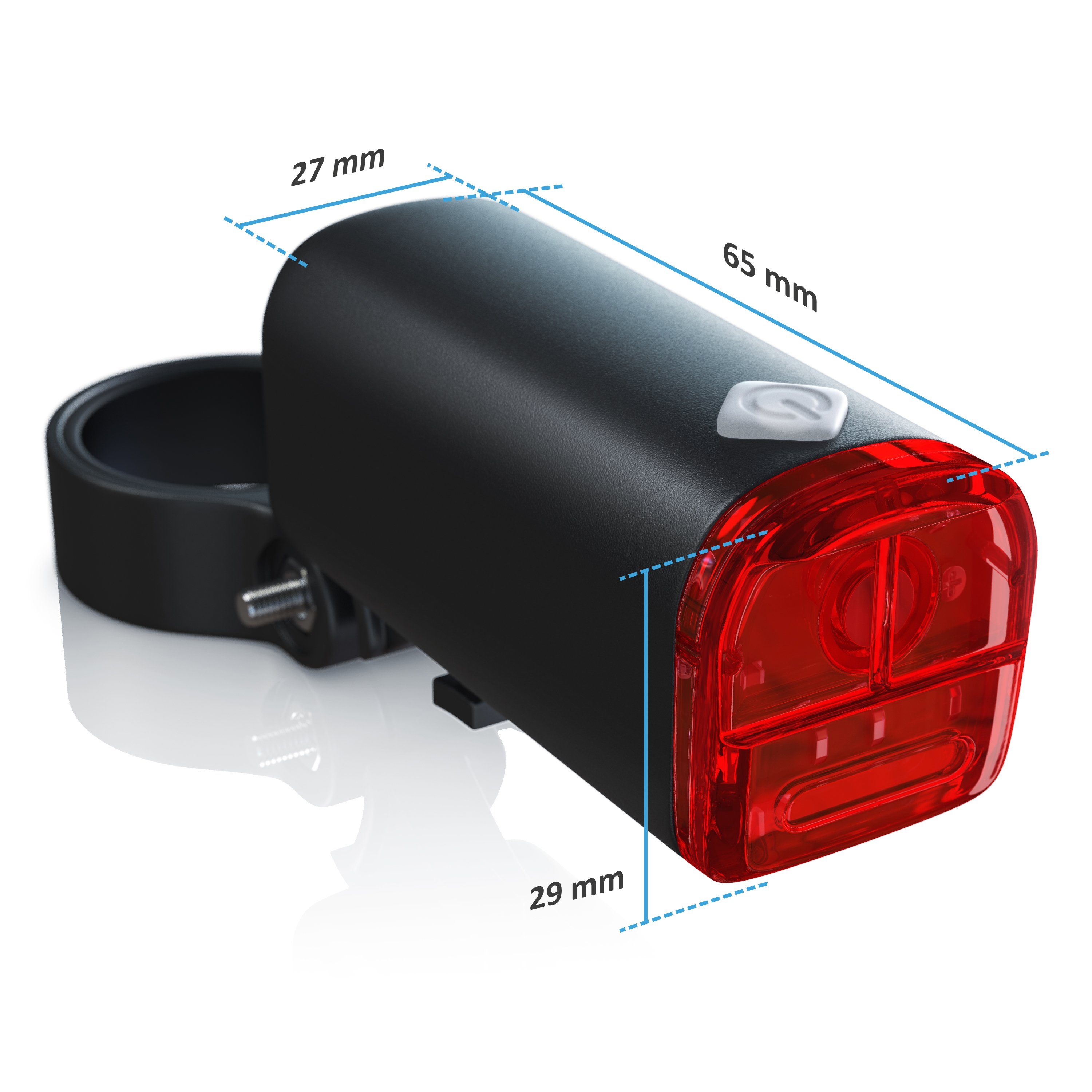 Aplic Fahrradbeleuchtung, LED Fahrradlampen-Set mit Front & Rücklicht StVZO zugelassen, 30 Lux