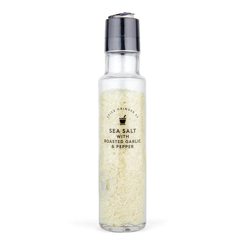 Kryddhuset Havsalt 250 ml m/stekt hvitløk & pepper