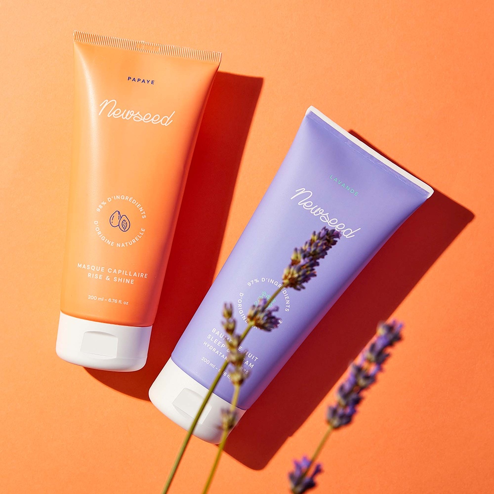 newseed Set cocooning - Baume de nuit & Masque capillaire Baume hydratant & masque capillaire