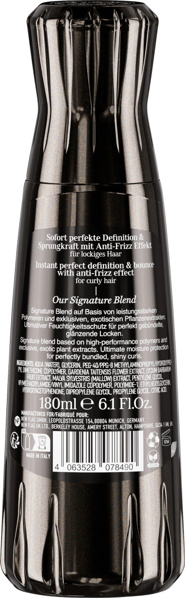 Leave-In Spray Diamond Glass Locken, 180 ml