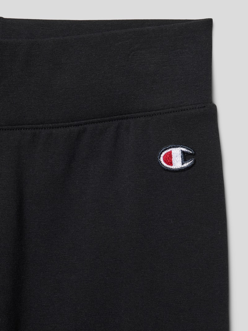 Leggings mit Label-Detail in schwarz