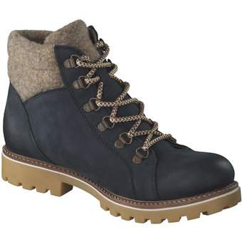 Remonte Schnür Boots in blau