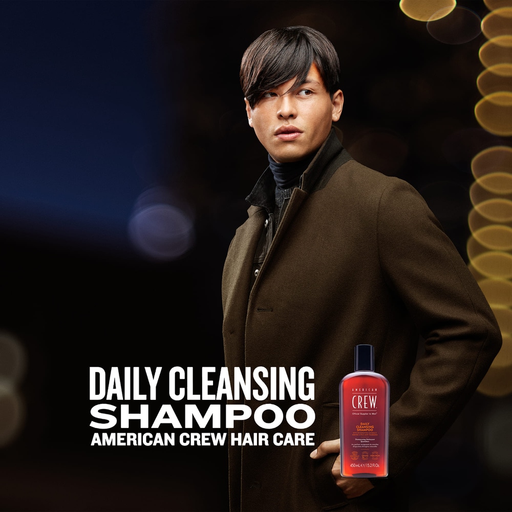 american crew Shampooing Nettoyant Quotidien, CheveuxNormaux à Gras Shampoing