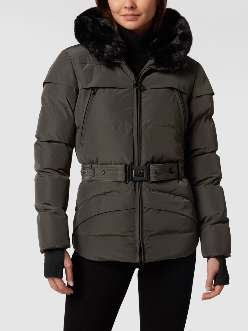 Tivana 382 Funktionsjacke mit Webpelz in anthrazit