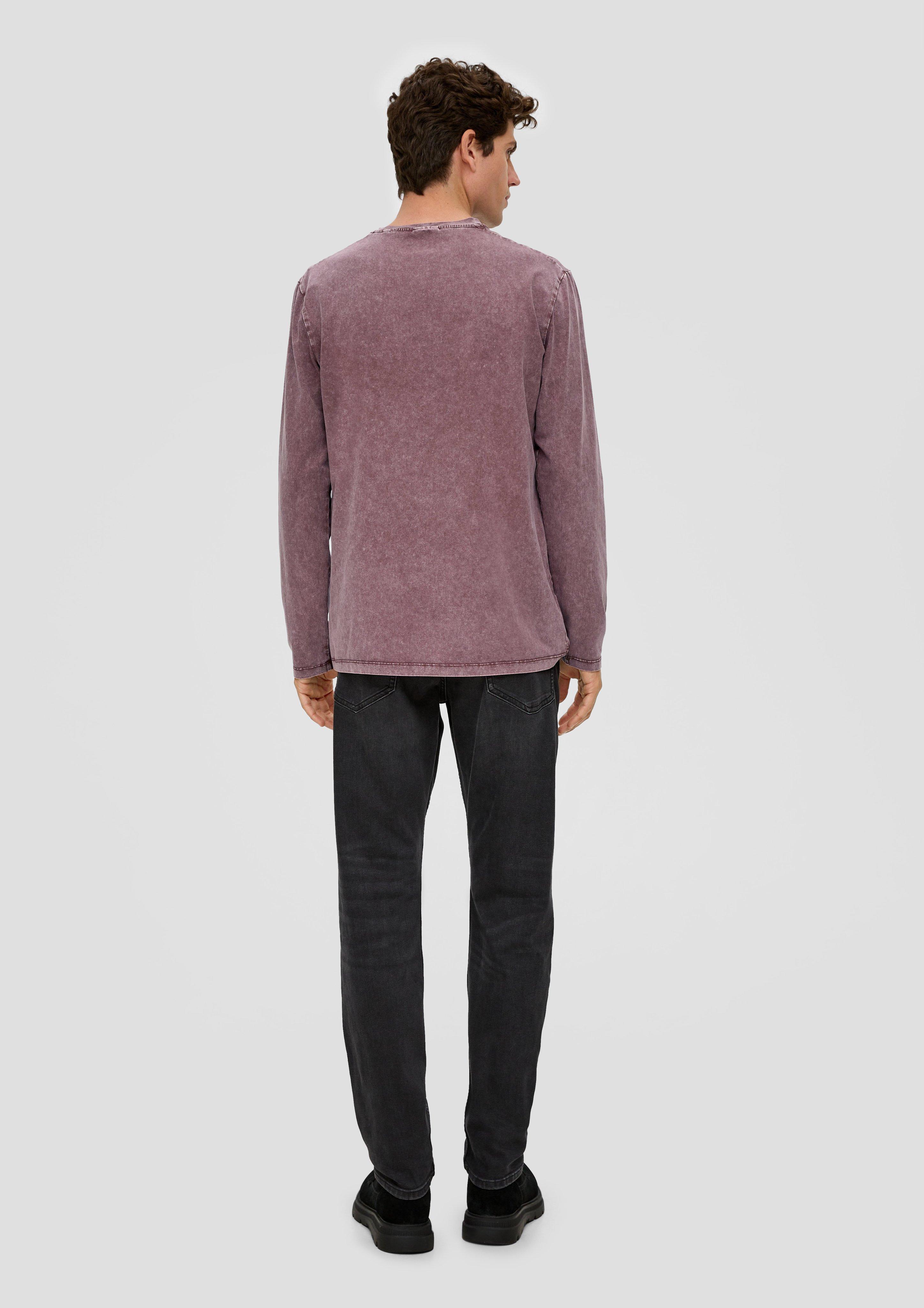 Gewaschenes Longsleeve mit Print-Detail  2135748-49D1