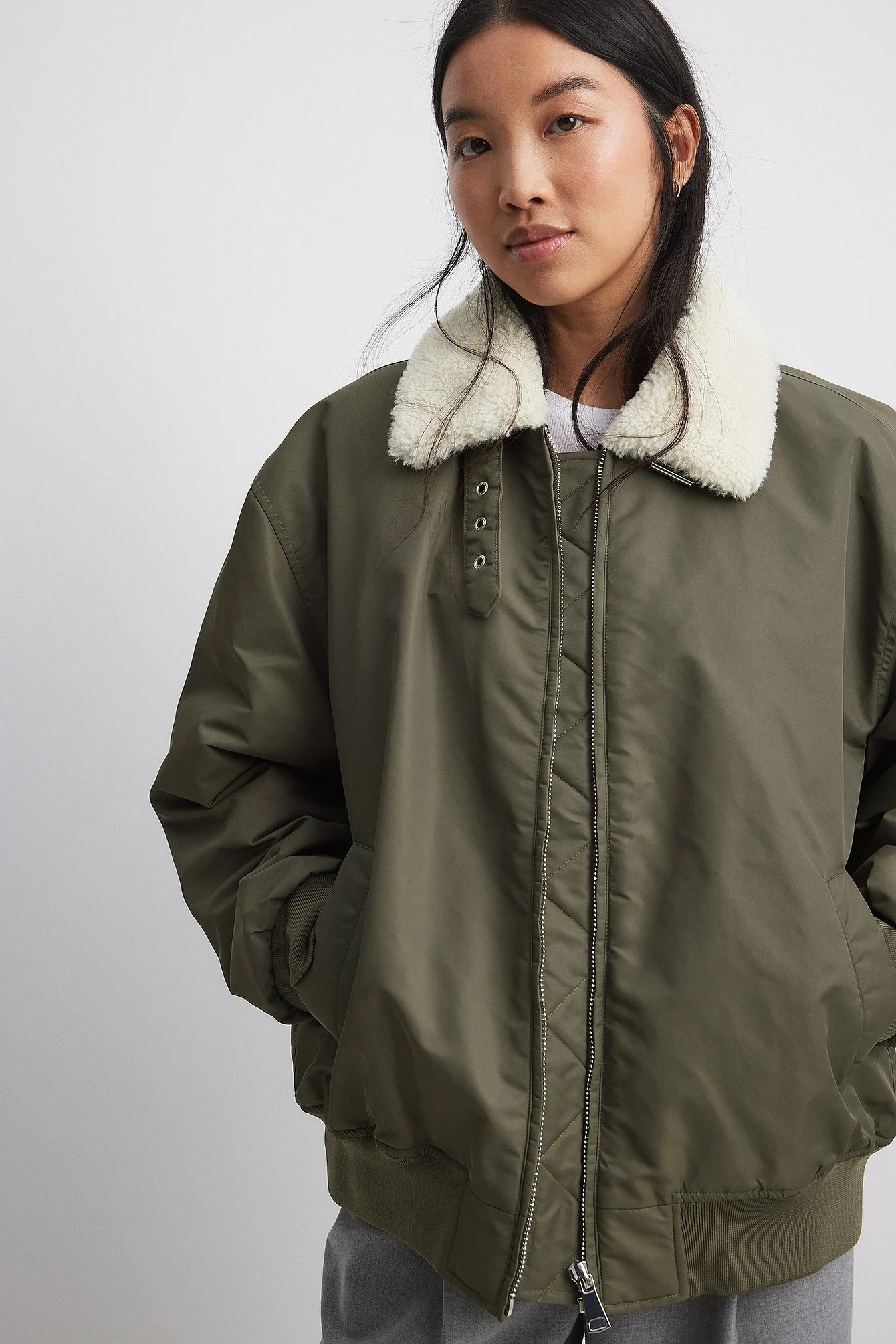 Oversize-Bomberjacke