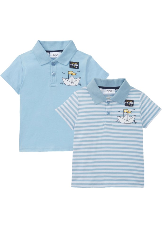 Baby Poloshirt (2er-Pack) Bio-Baumwolle