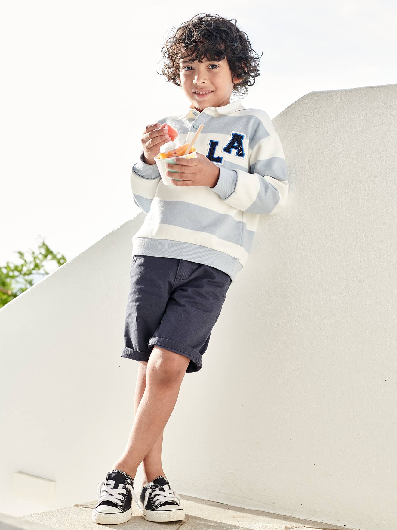 Vertbaudet Jungen Chino-Shorts Oeko-Tex - beige