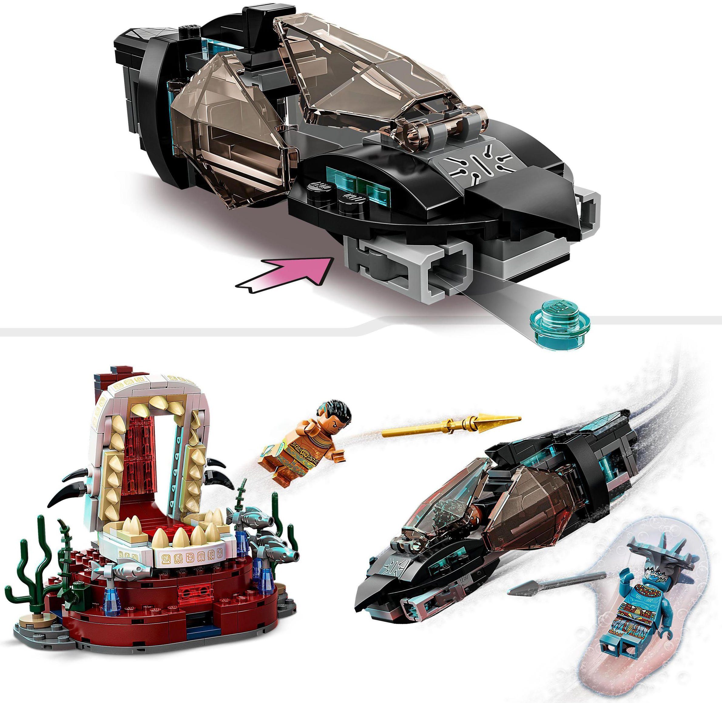 LEGO® Konstruktionsspielsteine König Namors Thronsaal (76213), LEGO® Marvel, (355 St), Made in Europe