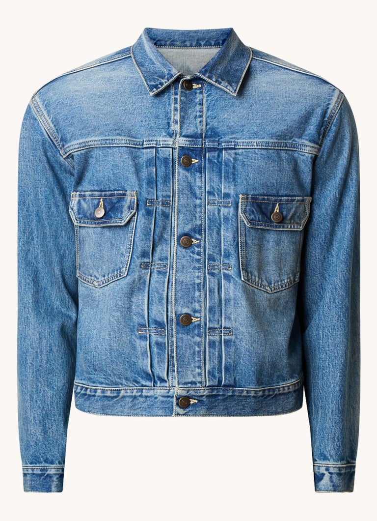 Maison Margiela teksas jakna s džepovima na prsima