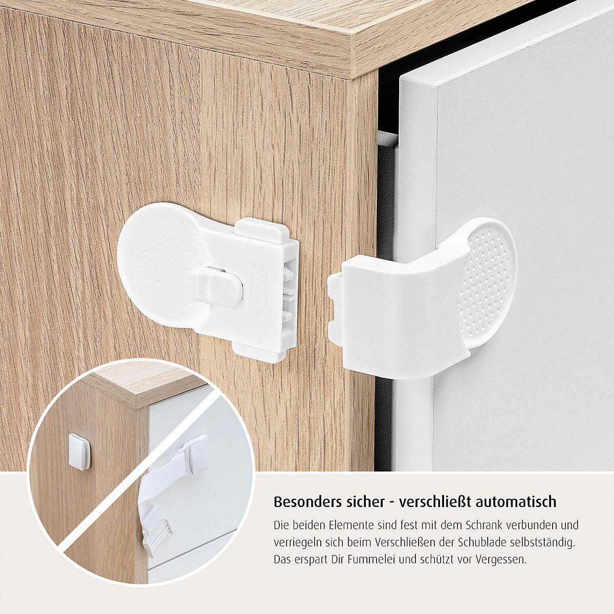 Schrank- und Schubladensicherung