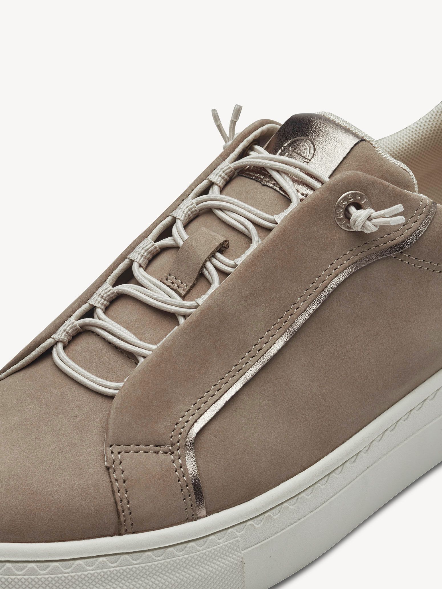 Basket en cuir - beige