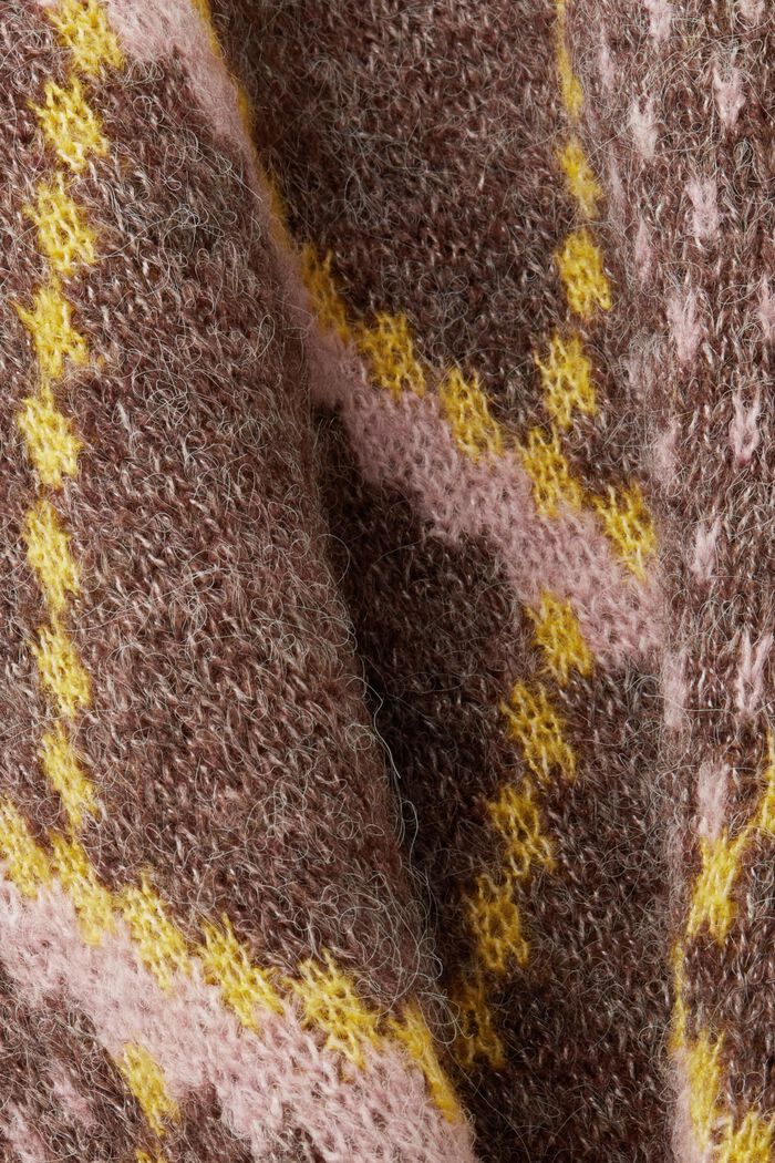 Karierter Pullover aus Wollmix