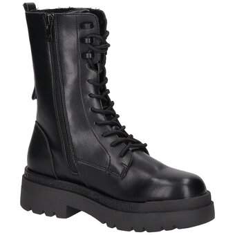 Tom Tailor Schnürstiefel in schwarz