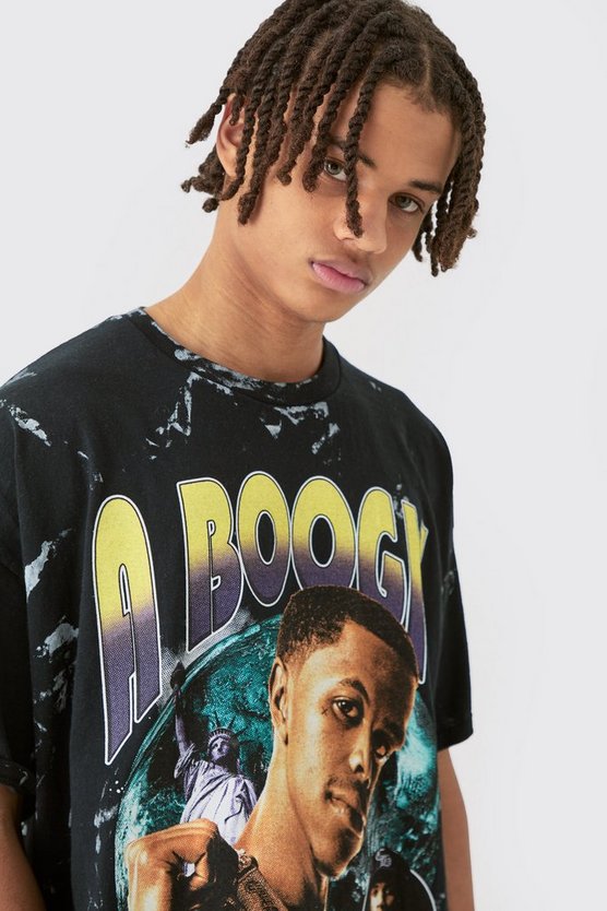 Oversize T-Shirt mit lizenziertem A Boogie Print