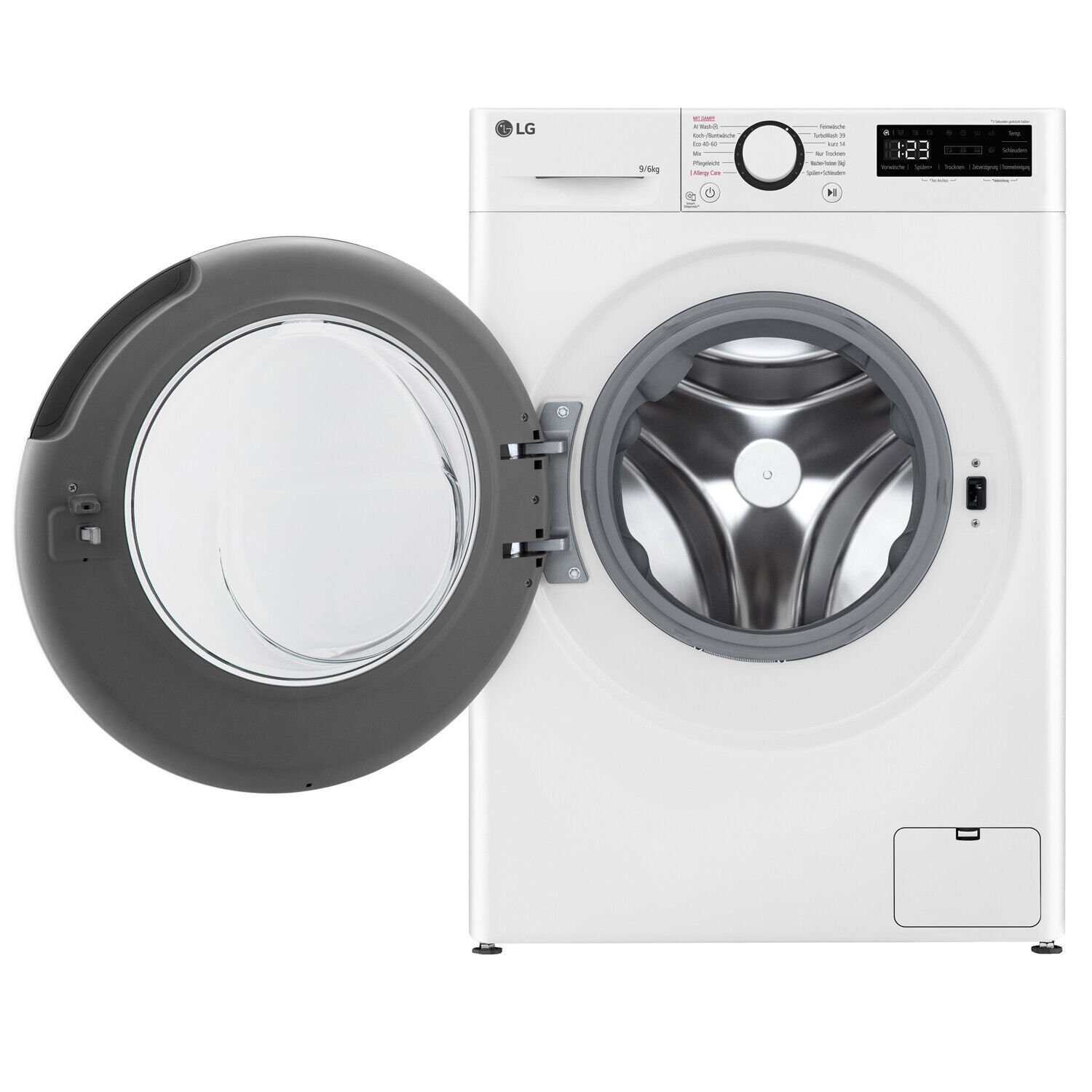 LG Waschtrockner W4WR42966, 9,00 kg, 6 kg, 1400 U/min, AI DD® / TurboWash® 360° / AquaLock® / Smart Diagnosis®