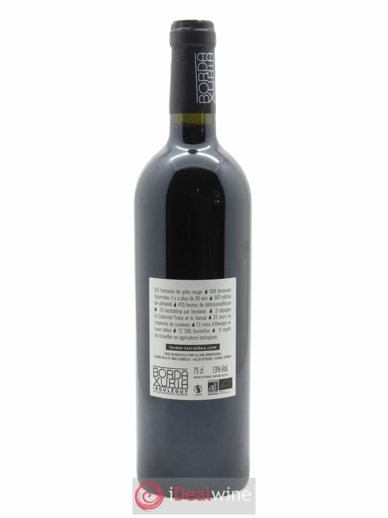 Irouléguy Domaine Bordaxuria  2019 - Lot de 1 Bouteille