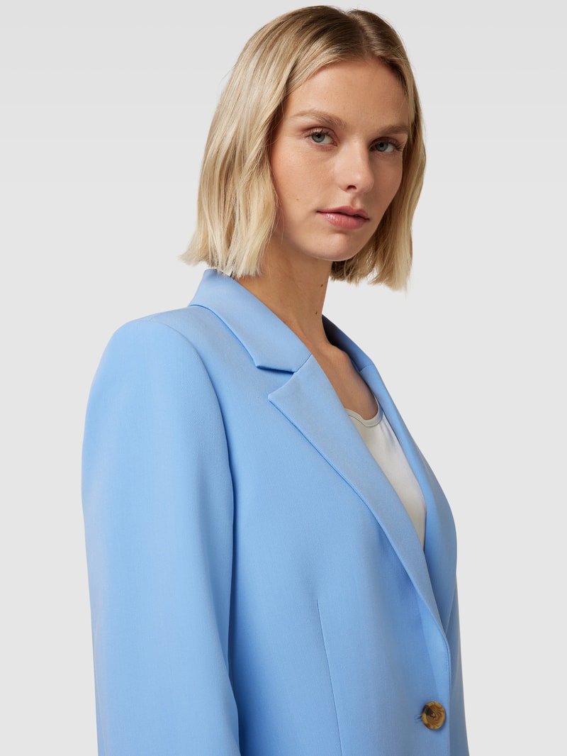 Blazer mit Knopfleiste Modell 'Levien' in hellblau