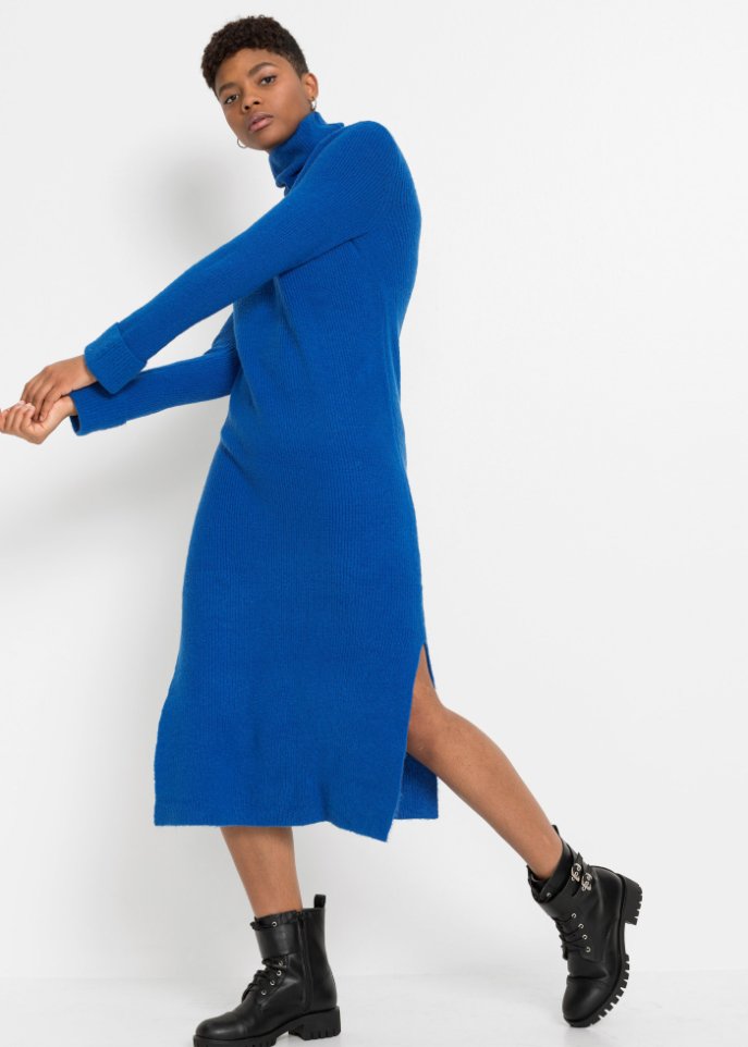 Strickkleid mit Rollkragen